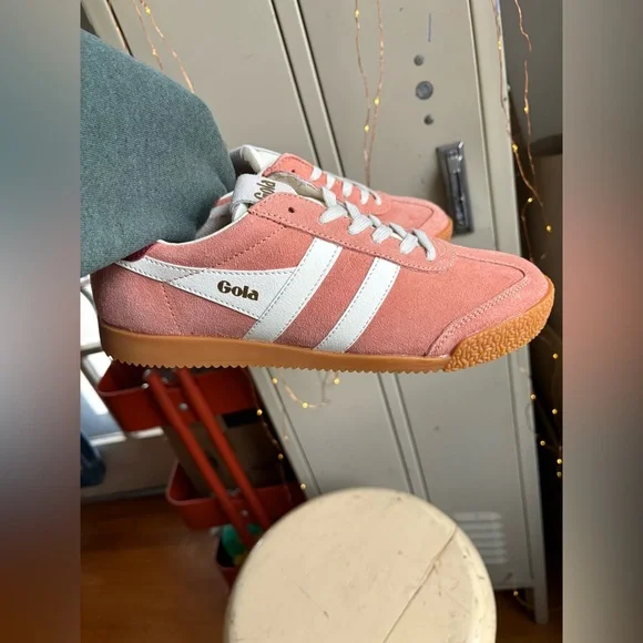 Gola Women's Elan Leather Sneaker Terracotta/ Off White/Red Ochre - Picture 9 of 16